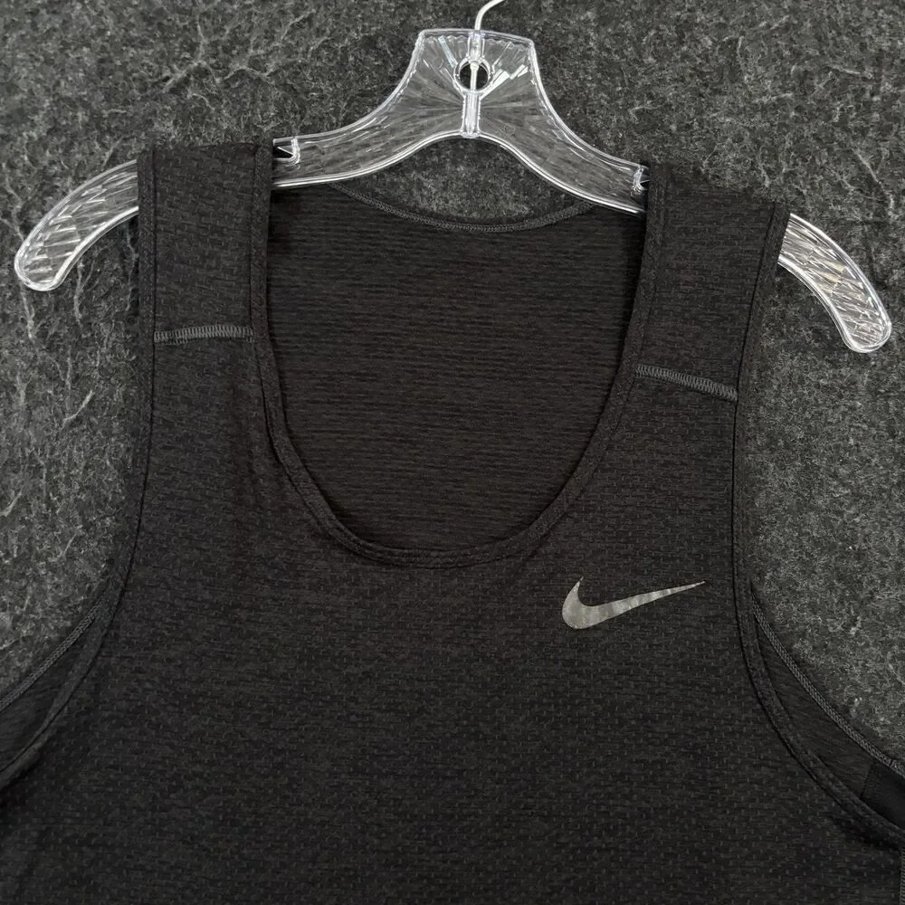 Nike BRTHE Miler Tank Shirt Men's XL Gray Dri-Fit Athletic Running 834238-014